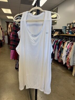 Under Armour White Performance Racerback Tank